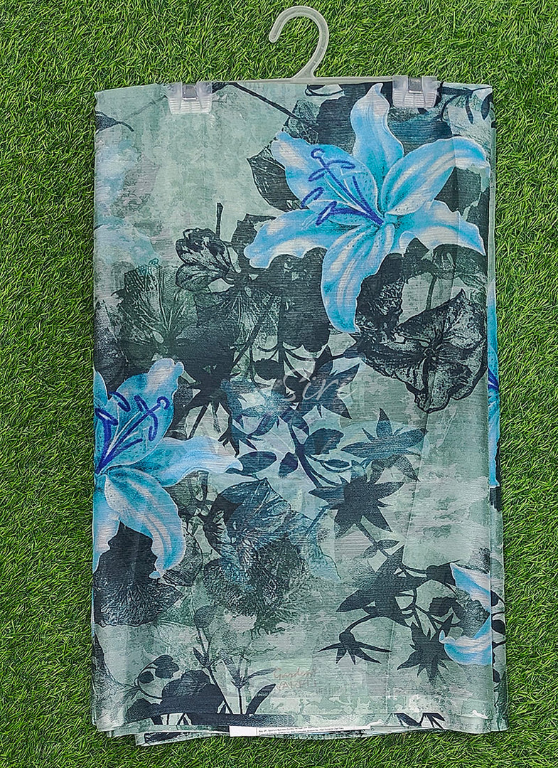 Latest Garden Vareli Printed Nara Chiffon Saree