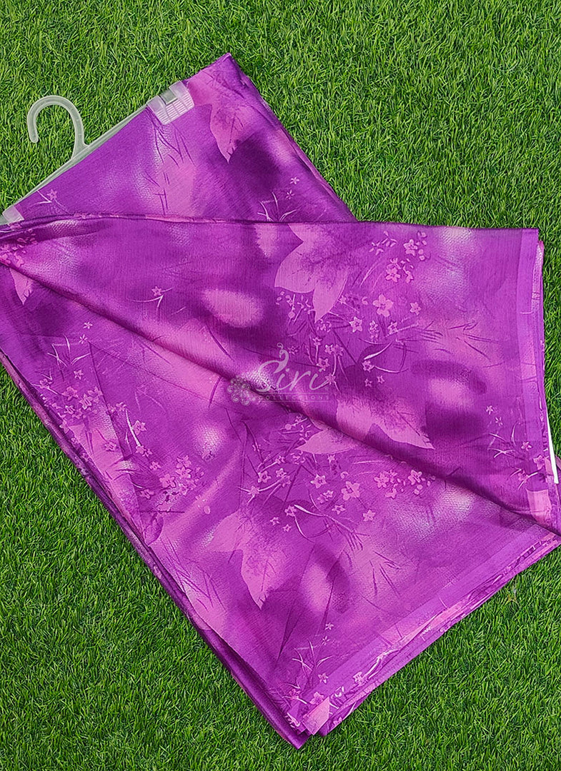 Latest Garden Vareli Printed Nara Chiffon Saree