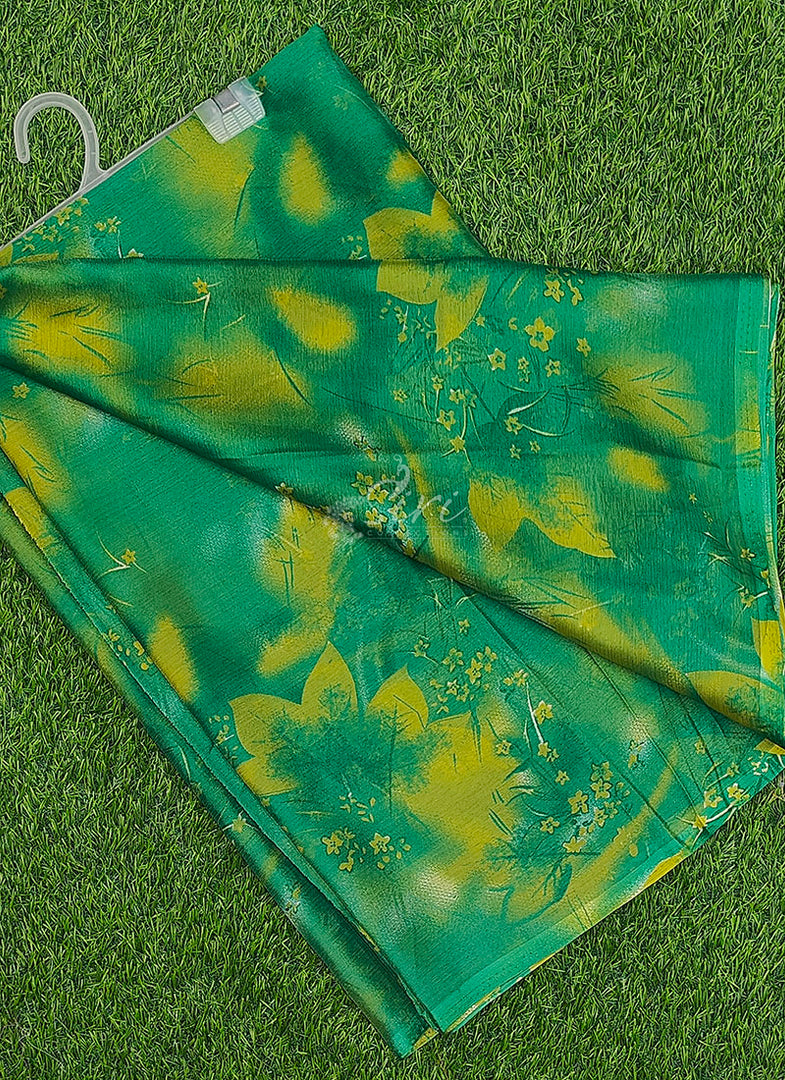 Latest Garden Vareli Printed Nara Chiffon Saree
