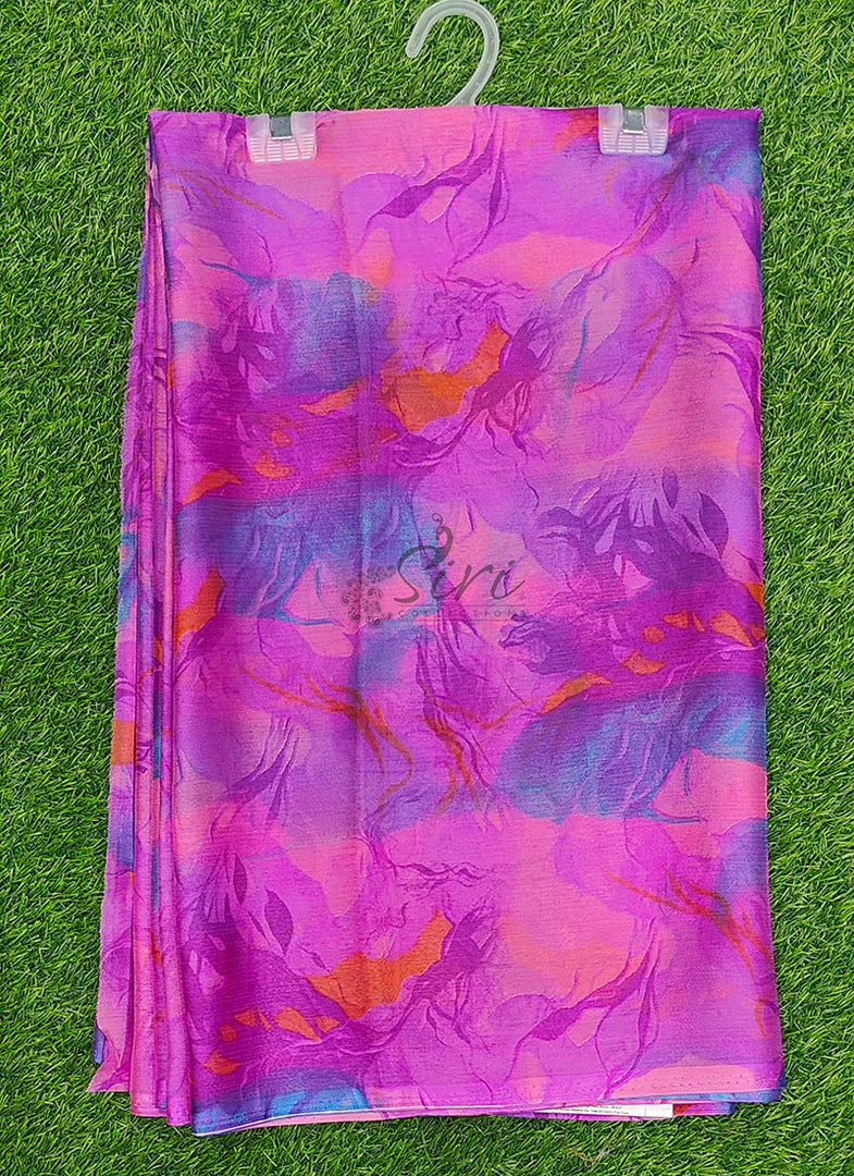Latest Garden Vareli Printed Nara Chiffon Saree