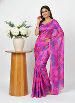 Load image into Gallery viewer, Latest Garden Vareli Printed Nara Chiffon Saree
