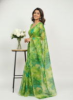 Load image into Gallery viewer, Latest Garden Vareli Printed Nara Chiffon Saree
