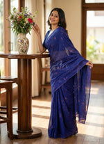 Load image into Gallery viewer, Garden Vareli Printed Nara Chiffon Saree
