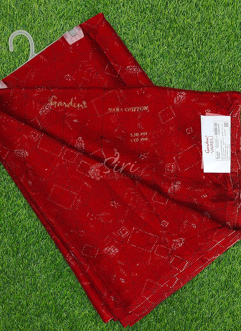 Garden Vareli Printed Nara Chiffon Saree