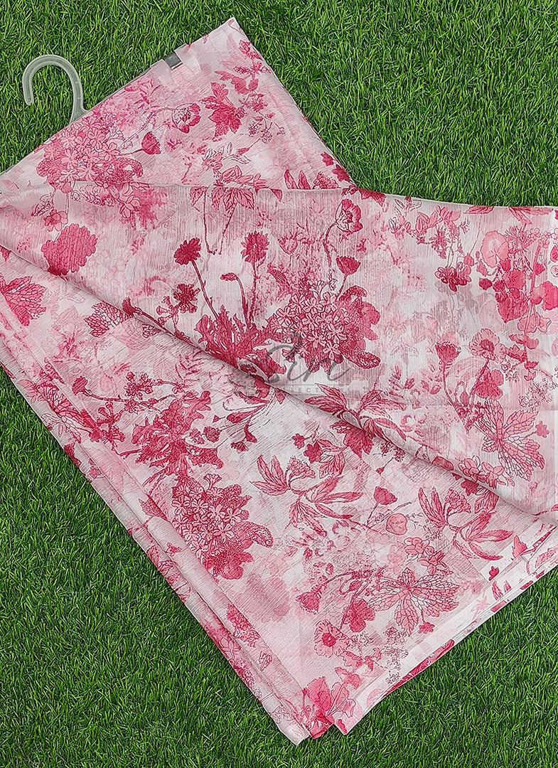 Garden Vareli Printed Nara Chiffon Saree