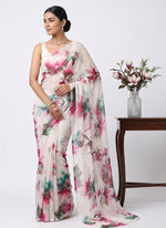 Load image into Gallery viewer, High Quality Garden Vareli Printed Nara Chiffon Saree