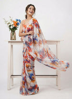 Load image into Gallery viewer, High Quality Garden Vareli Printed Nara Chiffon Saree