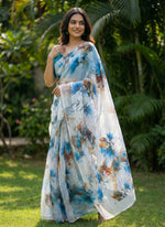 Load image into Gallery viewer, High Quality Garden Vareli Printed Nara Chiffon Saree

