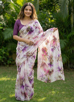 Load image into Gallery viewer, High Quality Garden Vareli Printed Nara Chiffon Saree
