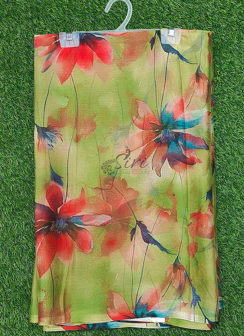 High Quality Garden Vareli Printed Nara Chiffon Saree