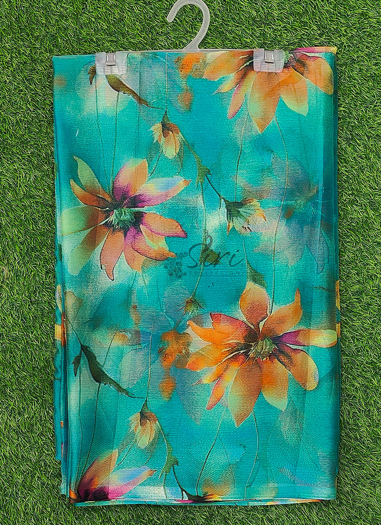 High Quality Garden Vareli Printed Nara Chiffon Saree