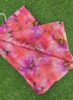 Load image into Gallery viewer, High Quality Garden Vareli Printed Nara Chiffon Saree
