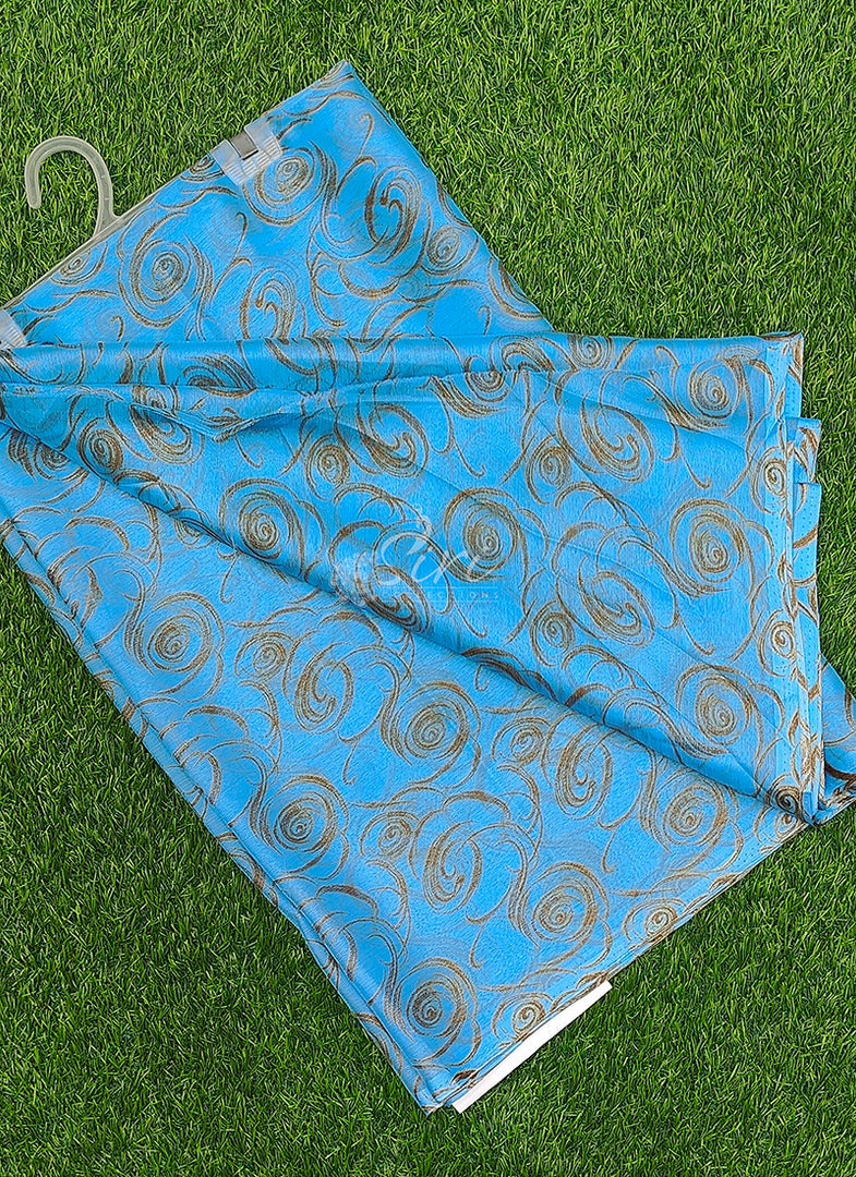 High Quality Garden Vareli Printed Nara Chiffon Saree