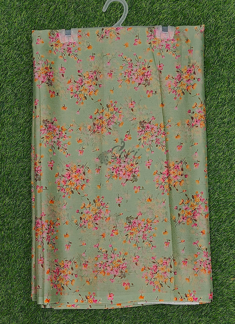 High Quality Garden Vareli Printed Nara Chiffon Saree