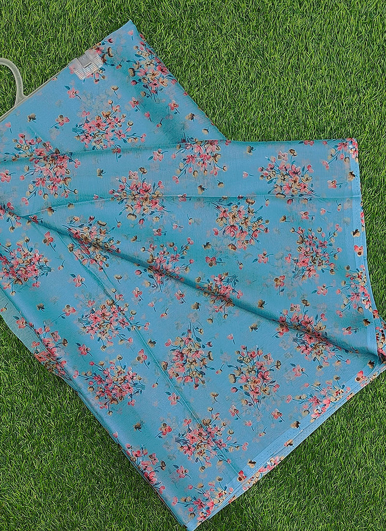 High Quality Garden Vareli Printed Nara Chiffon Saree