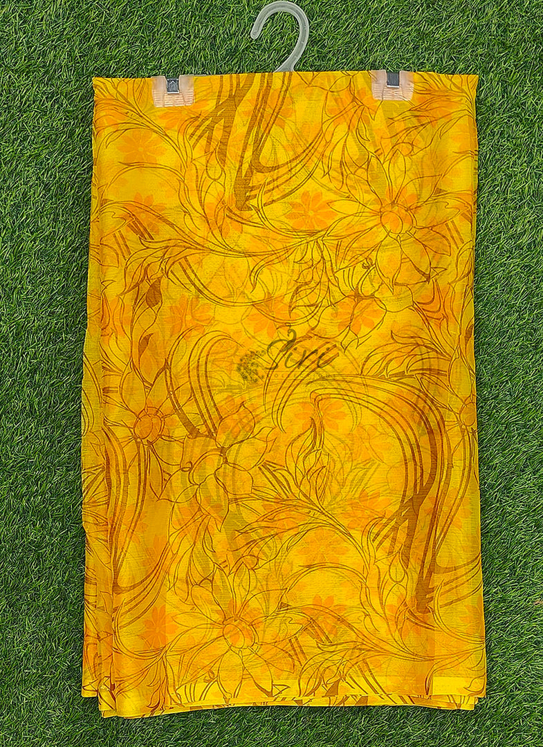 High Quality Garden Vareli Printed Nara Chiffon Saree