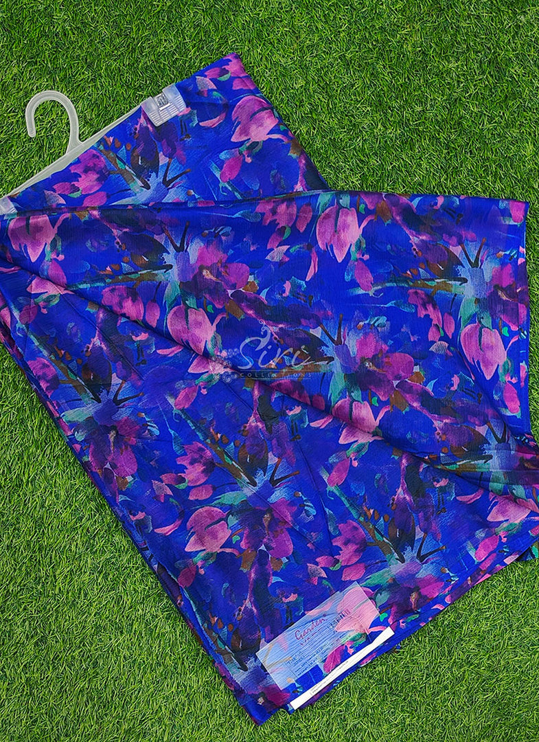 High Quality Garden Vareli Printed Nara Chiffon Saree