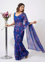 Load image into Gallery viewer, High Quality Garden Vareli Printed Nara Chiffon Saree