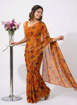 Load image into Gallery viewer, High Quality Garden Vareli Printed Nara Chiffon Saree