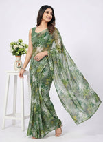 Load image into Gallery viewer, High Quality Garden Vareli Printed Nara Chiffon Saree