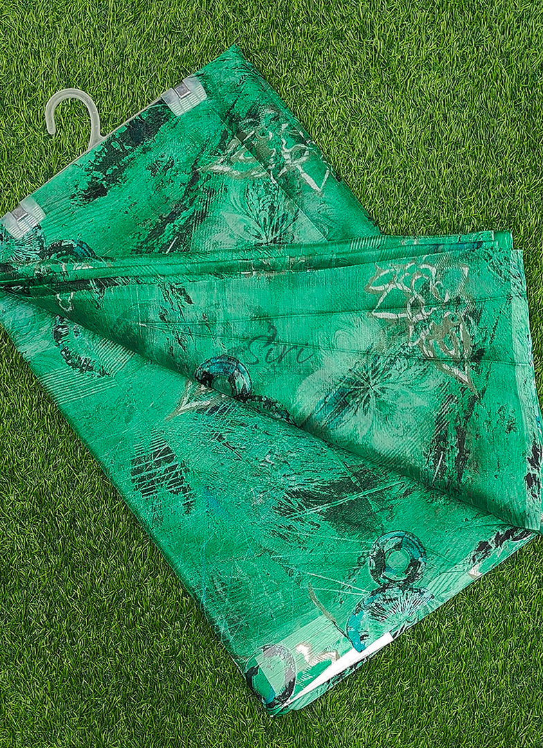 High Quality Garden Vareli Printed Nara Chiffon Saree