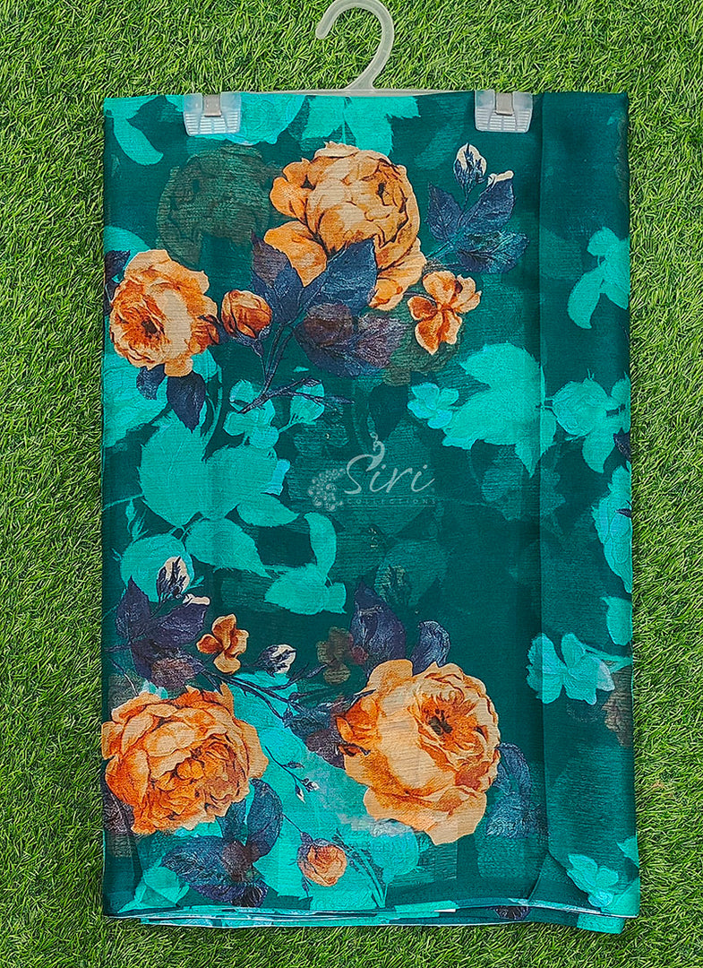 High Quality Garden Vareli Printed Nara Chiffon Saree