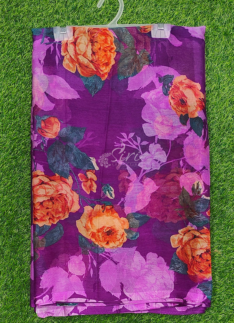 High Quality Garden Vareli Printed Nara Chiffon Saree