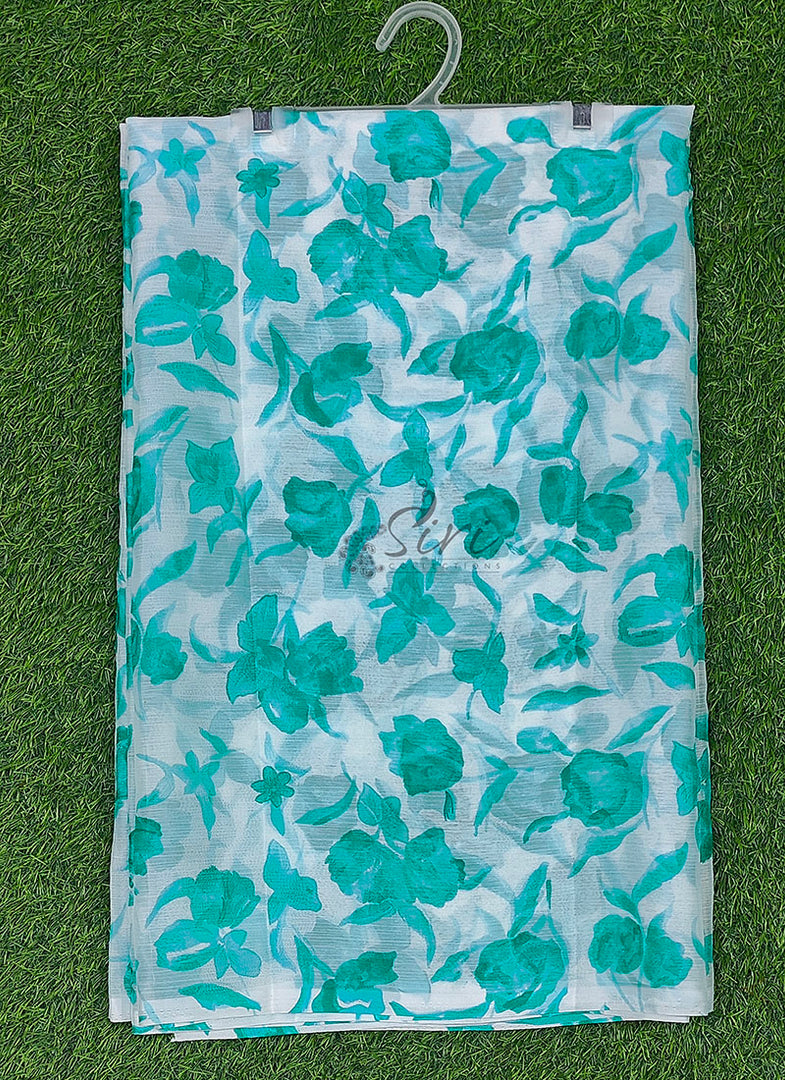 High Quality Garden Vareli Printed Nara Chiffon Saree