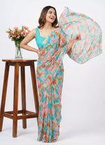 Load image into Gallery viewer, High Quality Garden Vareli Printed Nara Chiffon Saree