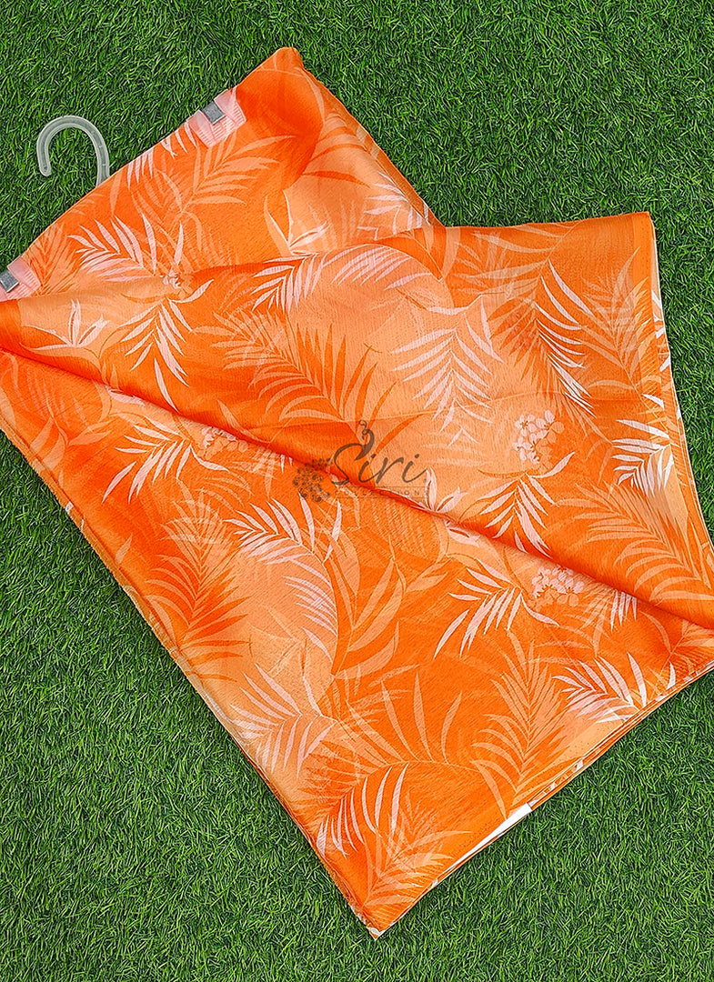 High Quality Garden Vareli Printed Nara Chiffon Saree