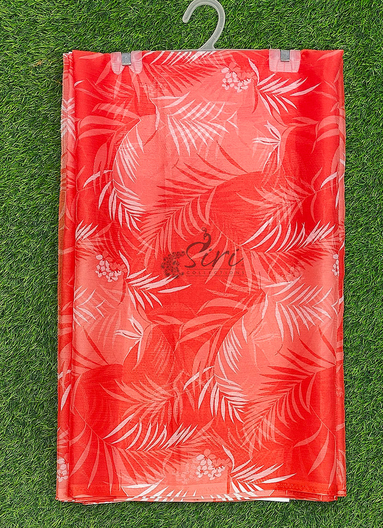 High Quality Garden Vareli Printed Nara Chiffon Saree