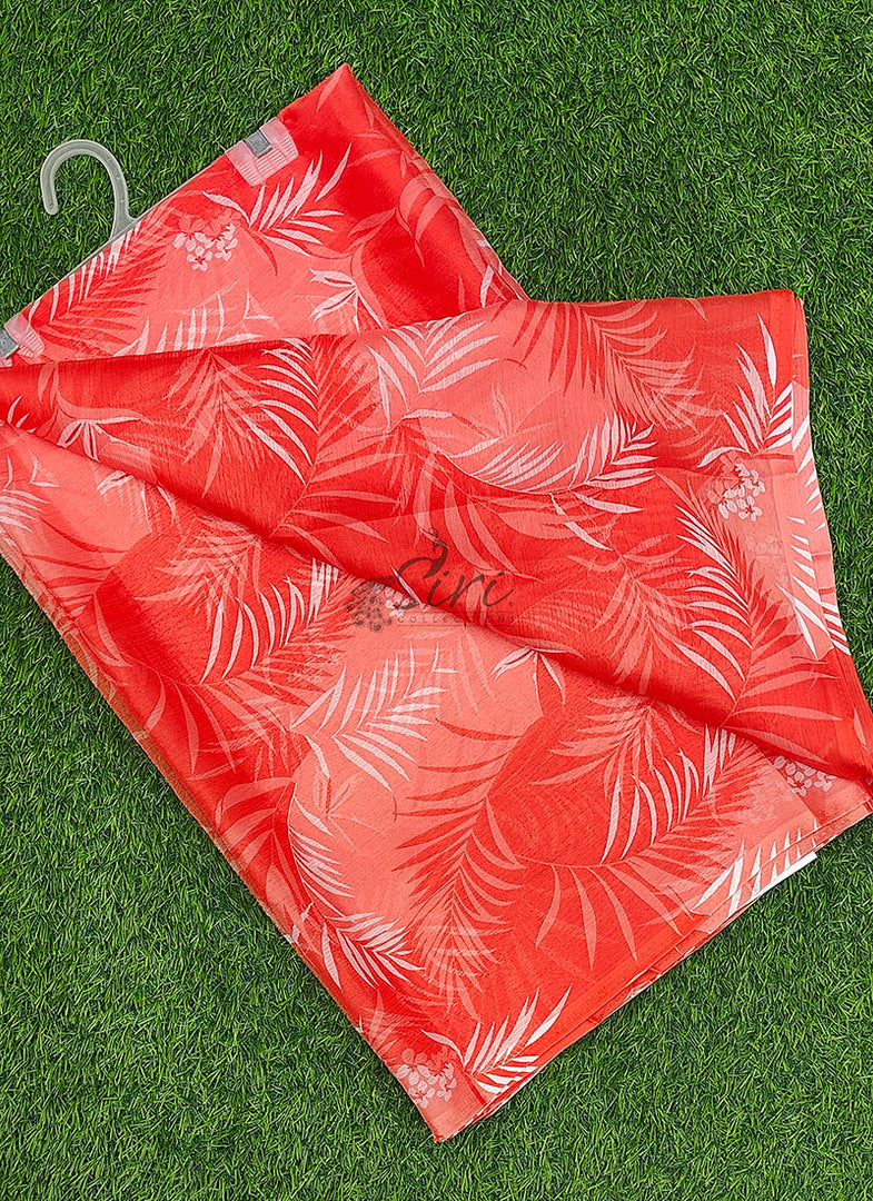 High Quality Garden Vareli Printed Nara Chiffon Saree