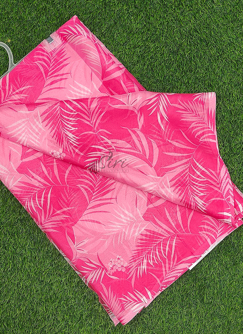 High Quality Garden Vareli Printed Nara Chiffon Saree