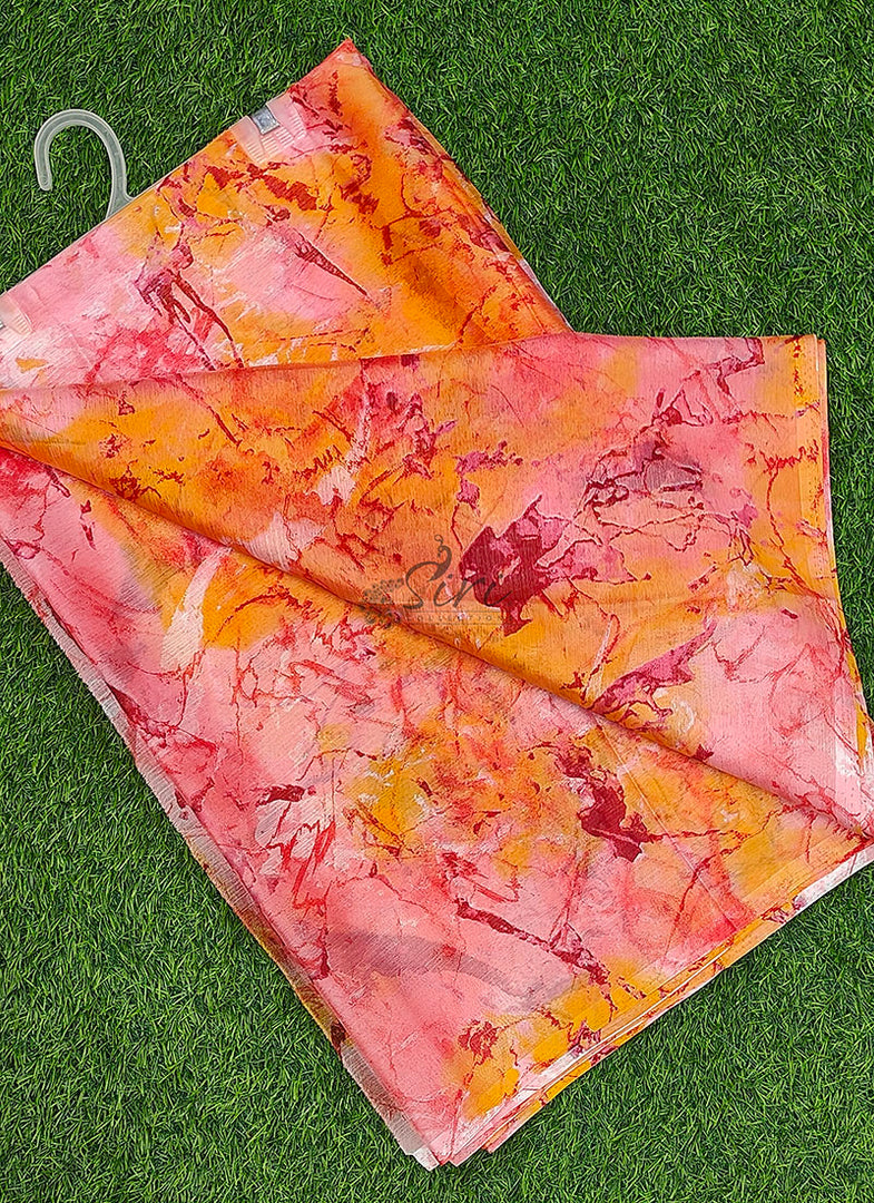 High Quality Garden Vareli Printed Nara Chiffon Saree