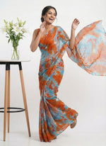 Load image into Gallery viewer, High Quality Garden Vareli Printed Nara Chiffon Saree