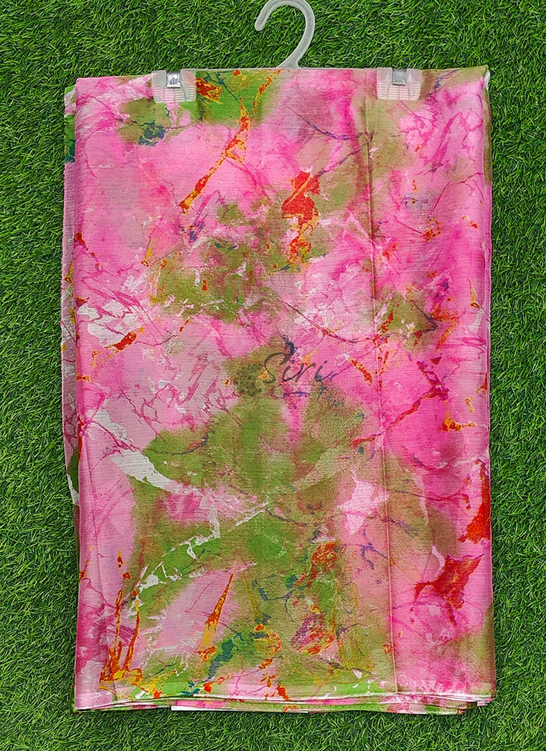 High Quality Garden Vareli Printed Nara Chiffon Saree