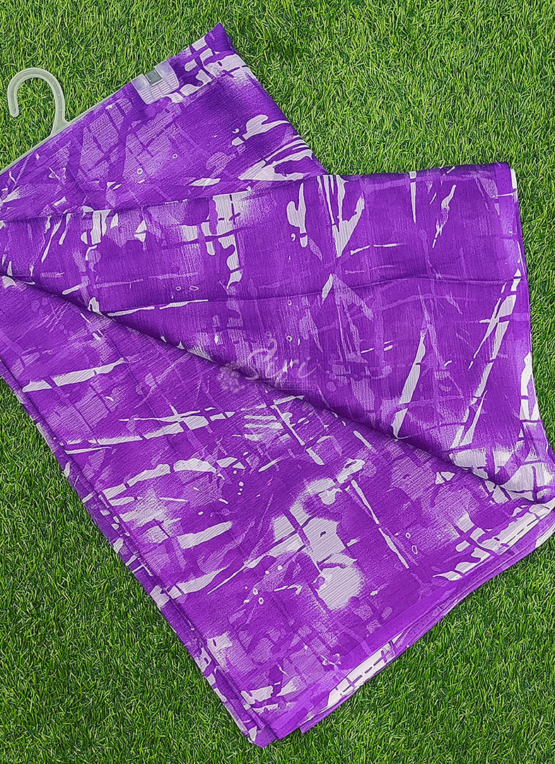 High Quality Garden Vareli Printed Nara Chiffon Saree