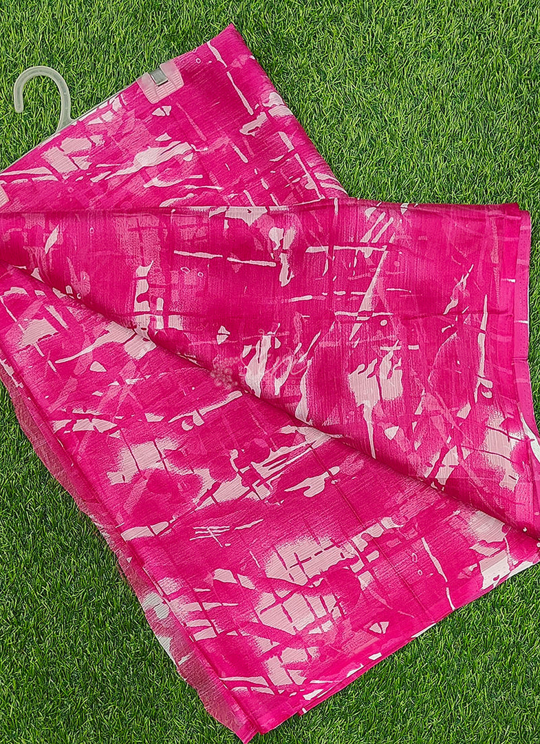 High Quality Garden Vareli Printed Nara Chiffon Saree