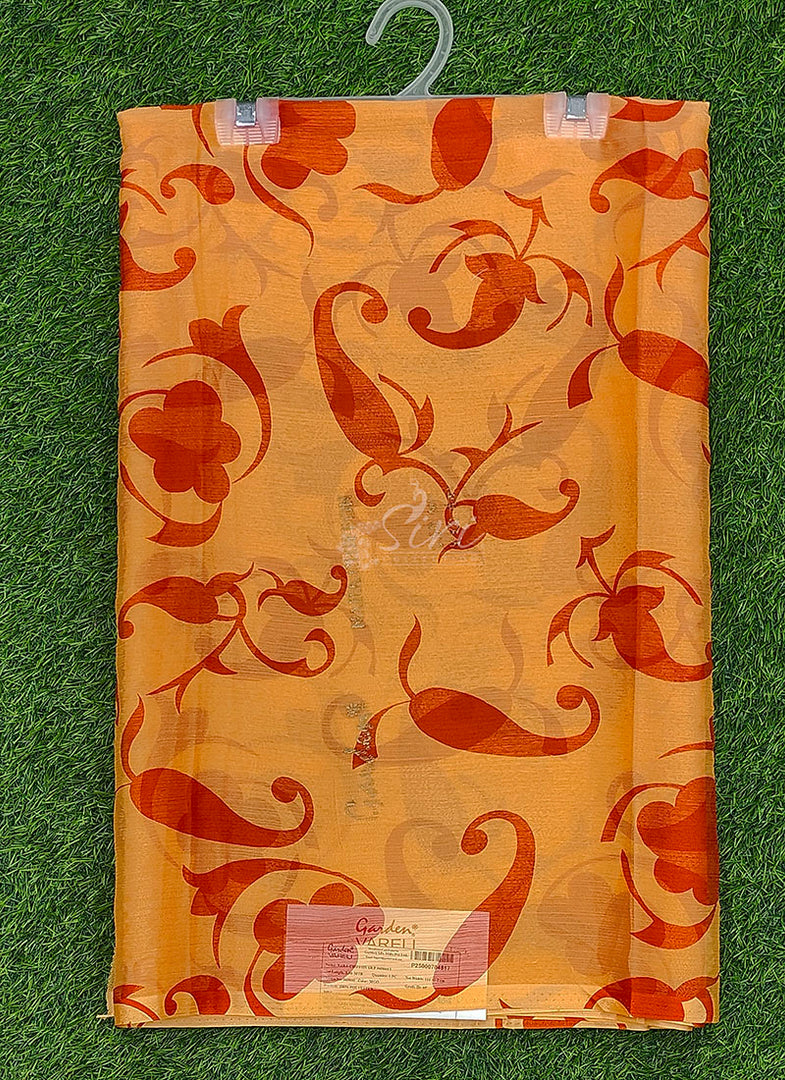 High Quality Garden Vareli Printed Nara Chiffon Saree