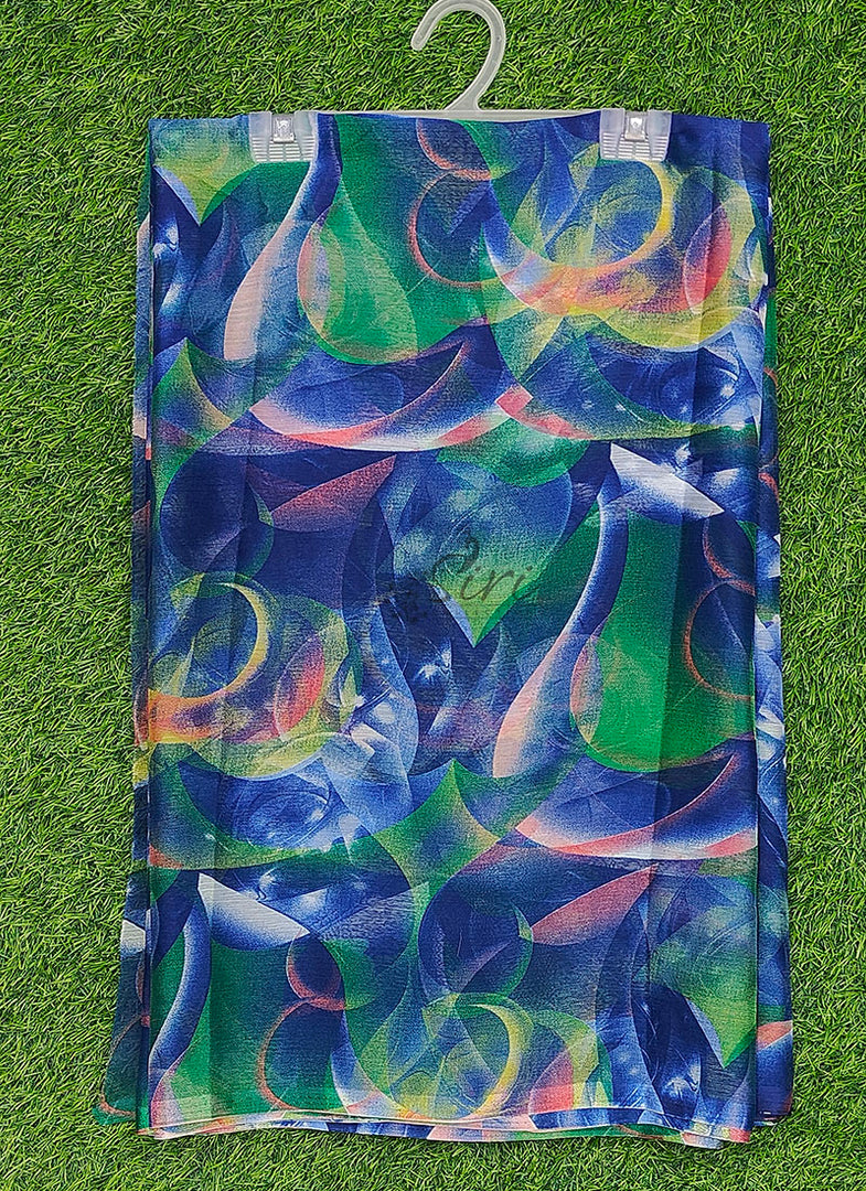 High Quality Garden Vareli Printed Nara Chiffon Saree