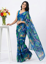 Load image into Gallery viewer, High Quality Garden Vareli Printed Nara Chiffon Saree