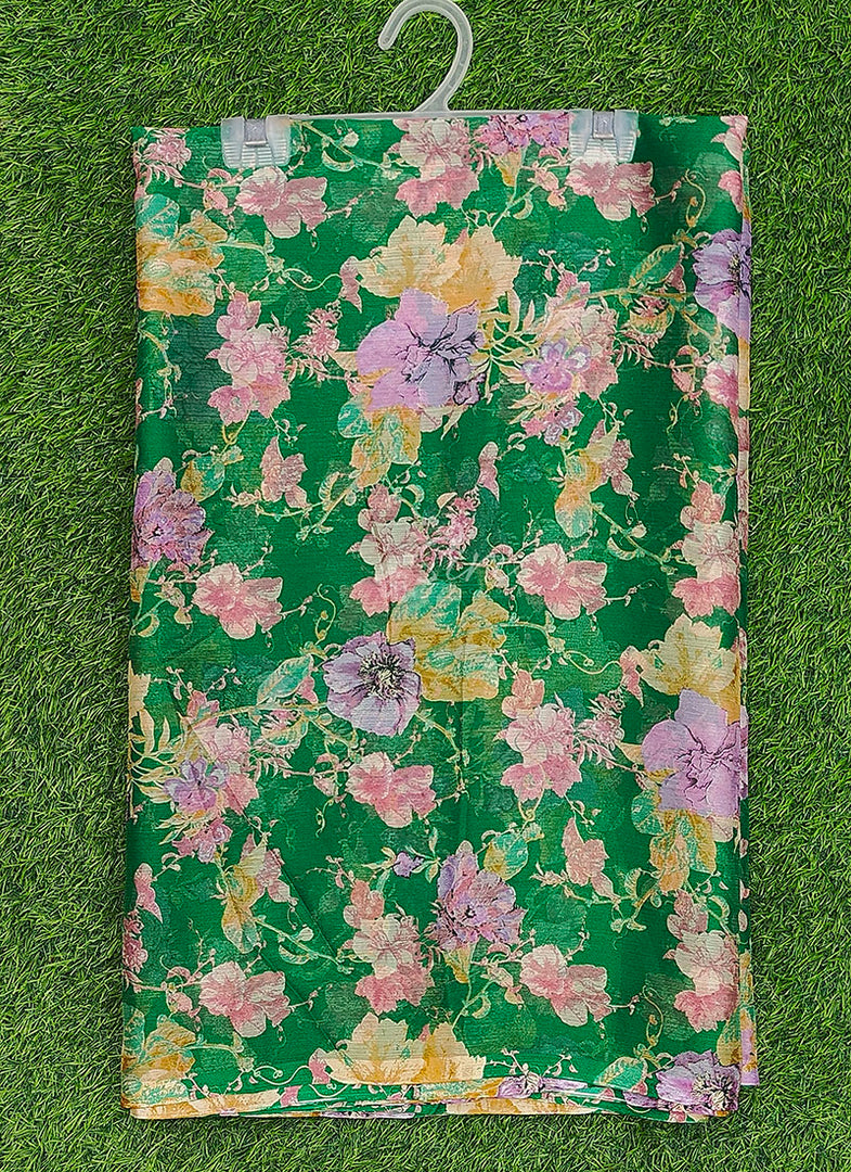 High Quality Garden Vareli Printed Nara Chiffon Saree