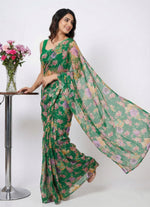Load image into Gallery viewer, High Quality Garden Vareli Printed Nara Chiffon Saree