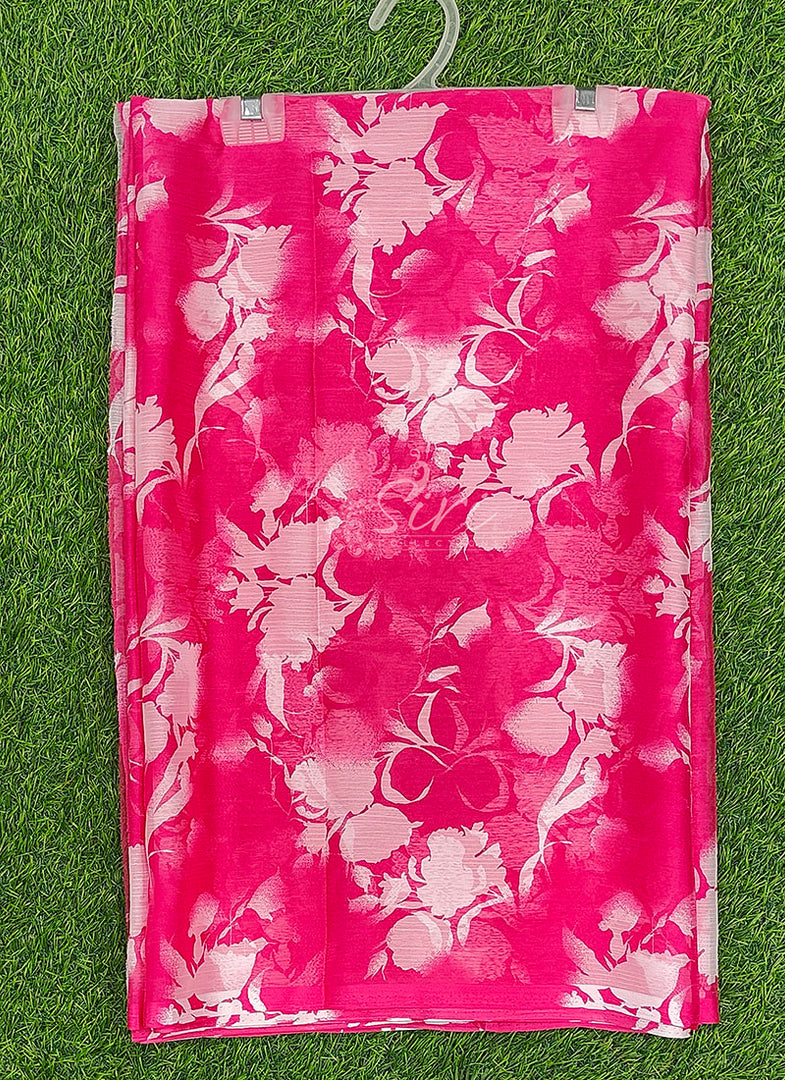 High Quality Garden Vareli Printed Nara Chiffon Saree