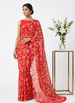 Load image into Gallery viewer, High Quality Garden Vareli Printed Nara Chiffon Saree