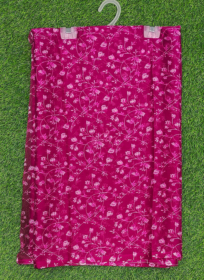 High Quality Garden Vareli Printed Nara Chiffon Saree