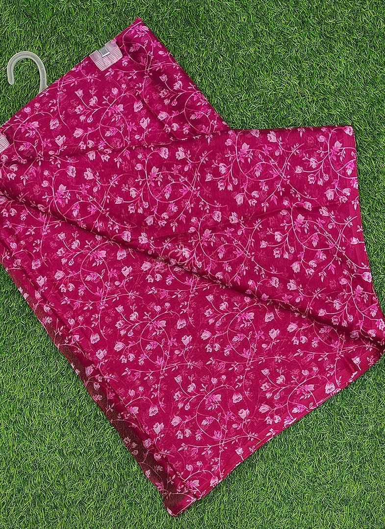 High Quality Garden Vareli Printed Nara Chiffon Saree