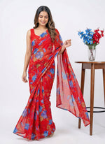 Load image into Gallery viewer, High Quality Garden Vareli Printed Nara Chiffon Saree