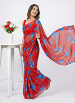 Load image into Gallery viewer, High Quality Garden Vareli Printed Nara Chiffon Saree