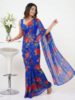Load image into Gallery viewer, High Quality Garden Vareli Printed Nara Chiffon Saree